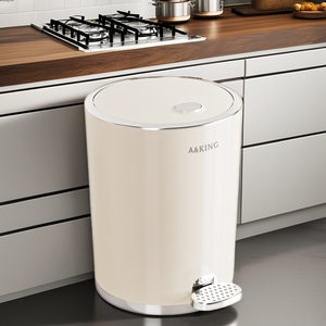 Chân-vận hành Thùng rác với bên trong đa chức năng vòng thép không gỉ Trans có thể rác cho nhà bếp và nhà sử dụng. - Product Image 3