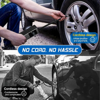 Compresseur d'air portable numérique ABS 150 psi ODM/OEM avec affichage pour pneus de voiture, moto, vélo, gonfleur et lumière d'urgence pour la pression des pneus
