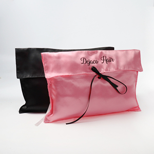 Custom Logo Printed Eco-Friendly Durable Satin Envelope Pouch Underwear Reusable Suit <b>Clothes</b> Gift Hair <b>Bundle</b> Wig Packaging Bag - Product Image 4