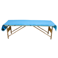 Rouleau de draps jetables en PP non tissé, 2 plis, blanc, à usage unique, pour table d'examen médical, clinique, spa, salon de massage