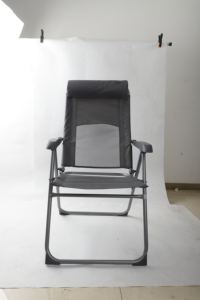 كرسي متحرك خارجي قابل للطي للتخييم مع مسند رأس لصيد الأسماك مصنوع من سبائك الألومنيوم قماش أكسفورد لاستخدام غرفة المعيشة - Product Image 2