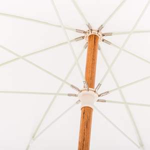 Sombrilla de playa con borla blanca Retro moderna, sombrilla a prueba de viento para playa, sombrilla con borla de enfriamiento - Product Image 5