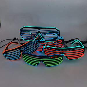 Gafas LED Activadas por Música Coloridas para Fiestas Rave en Discotecas, Gafas Intermitentes, Gafas Brillantes con Cable de Neón <span class=keywords><strong>EL</strong></span>, Persianas LED - Product Image 2