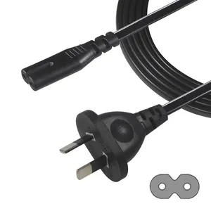 Adaptador Saa Figure8 Cable de extensión Cable estándar de Australia Enchufe C7 para cablear Cable de alimentación australiano