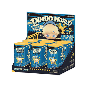 POPMART DIMOO WORLD Serie 2-in-1 Originale Autentico al 100% con Cavo Dati in PVC, Scatola Sorpresa Blind Box Merchandise - Product Image 1