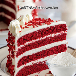 Pastel de terciopelo rojo Premezclado Pastel para hornear Mezclas 5kg Rollo de pastel de terciopelo Polvo Ingredientes para hornear - Product Image 1