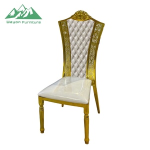 Chaise <span class=keywords><strong>de</strong></span> mariage <span class=keywords><strong>de</strong></span> luxe en acier inoxydable, chaise <span class=keywords><strong>de</strong></span> banquet d'hôtel d'extérieur avec rembourrage doux pour les événements <span class=keywords><strong>de</strong></span> <span class=keywords><strong>salle</strong></span> <span class=keywords><strong>de</strong></span> mariage et <span class=keywords><strong>de</strong></span> restaurant - Product Image 1