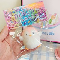 Peluche Mignonne Pingouin Ventru à Rebond Lent, Jouet Anti-Stress et de Décompression, Poupée à Presser Amusante pour Filles et Adultes