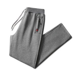 Pantaloni Tuta <span class=keywords><strong>in</strong></span> Cotone da Uomo, Pantaloni Dritti Taglie Forti, Pantaloni Casual da Uomo Autunno e Inverno con Interno <span class=keywords><strong>in</strong></span> <span class=keywords><strong>Velluto</strong></span> Spesso - Product Image 4