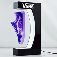Nouveau support de présentation de chaussures rotatif magnétique à lévitation lumineuse LED innovant 2020, en gros, épaisseur 3 mm, cadeaux