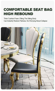 Venta caliente fiesta Hotel banquete silla Tiffany boda oro Metal banquete silla muebles conjunto Chivas Hotel sillas para eventos - Product Image 6