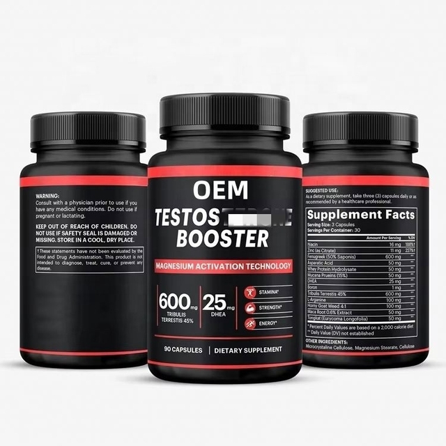 OEM Private Label Muscle Building Testo Booster Supplements Men's Strength Instant Powder Food Grade Not for Pregnant Women