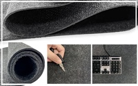 Grand tapis de souris en feutre antidérapant gris foncé 100x40cm pour clavier, ordinateur