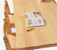 Table et chaises en bois massif pour maternelle, ensemble de bureau, bureau, pour enfants