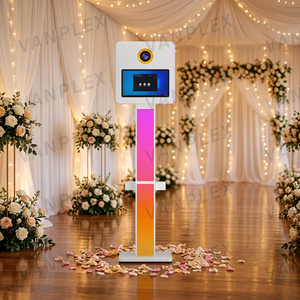 <span class=keywords><strong>Meilleur</strong></span> Prix – Cabine Photo Instantanée 15,6'' avec Écran Tactile pour Mariages, Compatible Appareils Photo DSLR/SLR, Support LED RGB, Idéale pour Réseaux Sociaux - Product Image 1