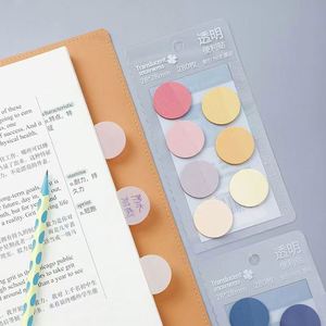 Multicolor PET Caliper Self-Adhesive Transparent Waterproof <b>Memo</b> <b>Pads</b> Customizable School Office Supplies - Product Image 1