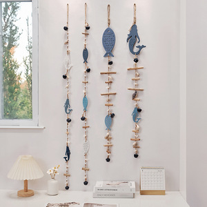 Colgante de pared mediterráneo con forma de sirena, colgante con forma de campana, decoración del hogar, diseño Vertical para sala de estar, comedor, dormitorio - Product Image 1