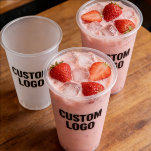 Vasos de Plástico Esmerilados para Bebidas Frías de 10oz, 24oz y 300ml, Duraderos, con Logotipo Personalizado - Product Image 4