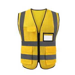Chaleco <span class=keywords><strong>de</strong></span> Seguridad Amarillo Dorado, Ropa Reflectante para Trabajos <span class=keywords><strong>de</strong></span> Construcción, Equipo <span class=keywords><strong>de</strong></span> Seguridad Vial, Chaleco Reflectante para Carreteras - Product Image 1