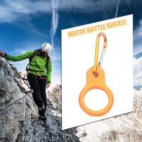 Boucle de fixation pour bouteille d'eau de sport en plein air, écologique, pour l'escalade, l'alpinisme et la course à pied, avec design circulaire et en silicone