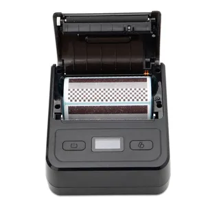 Impressora térmica potável para bilhetes OEM/ODM, impressora de etiquetas e recibos portátil Bluetooth de 80 mm, ideal para envio