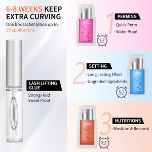 Kit de Lifting de Pestañas con Keratina Coreana al por Mayor, de Larga Duración, Calidad de Salón, Kit Premium para Permanente de Pestañas y Cejas con Logotipo Personalizado - Product Image 3