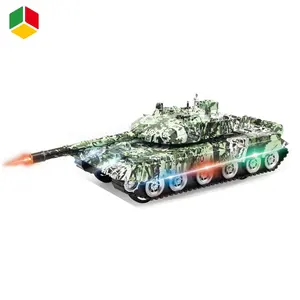 QS Neues Produkt Ideal Kunststoff B/O Militär armee Kampfpanzer Sprühen elektrischer Panzer Modell Spielzeug mit leichtem Ton