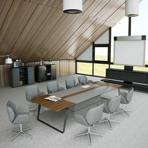 Escritorio Ejecutivo de Lujo de Alta Gama, Muebles de Oficina de Madera, Mesa de Juntas para Sala de Reuniones, Mesa de Conferencias - Product Image 2