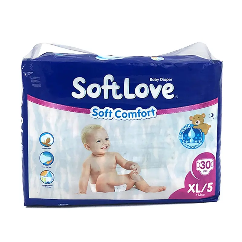 Softlove popok bayi OEM, kualitas tinggi penyerapan besar lembut memanjakan bayi