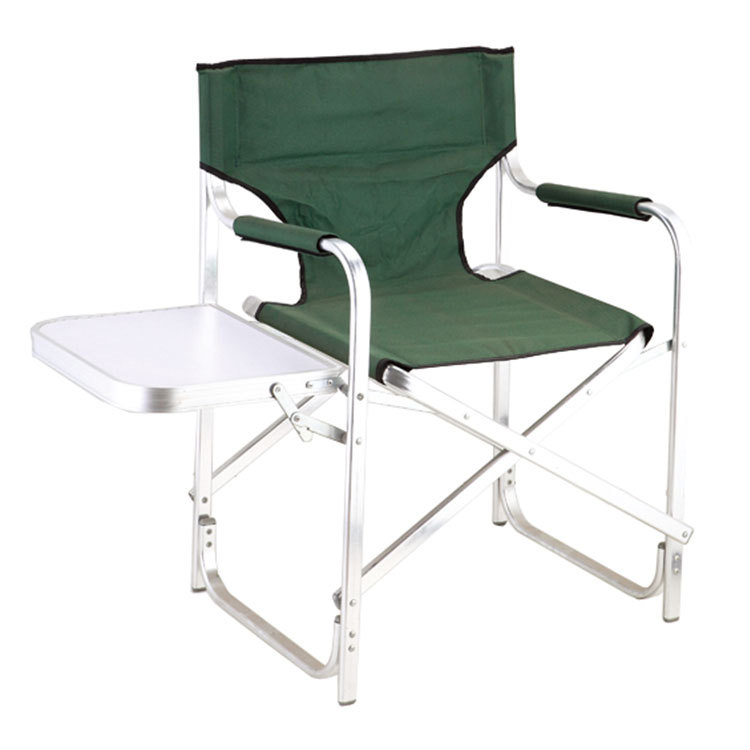 Grand Extérieur Toile Portable En Aluminium Camping Chaise Pliante avec Table D'appoint En Gros À Vendre