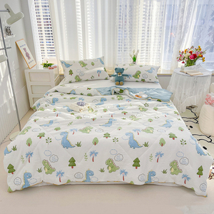Maternal Infant Grade king Queen Size Washed Double-Layer Gauze Soybean Fiber Soft Summer air Conditioning Quilt <strong>Comforters</strong> - Product Image 6