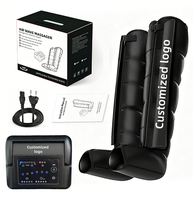 Appareil de physiothérapie à compression d'air à 6 chambres pour massage des jambes, bottes de récupération pour soulager les douleurs musculaires et le lymphœdème