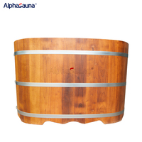 Baignoire en bois traité thermiquement, petite et bon marché, autoportante, baignoire en bois de cèdre, baignoire pour bébé à vendre