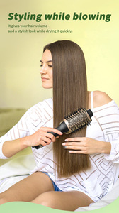 Brosse Sèche-Cheveux OEM Anti-Frisottis pour Séchage et Coiffage, Styler à Air Chaud Volumisant Rotatif pour Séchage Thermique - Product Image 4