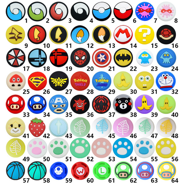 Controller Silicone Thumb Grip Cap for Nintendo Switch OLED Lite Joycon Joy-con Thumbstick Cover Grip Game Accessories