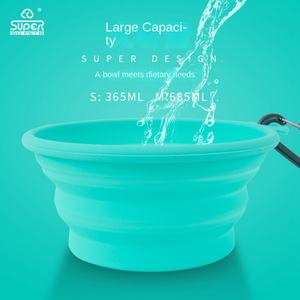 Grosir Mangkuk Air Anjing Dapat Dilipat Menggantung Di Tas dengan Klip Penjualan Terbaik Mangkuk Anjing Silikon - Product Image 5