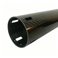 Tube en fibre de carbone sur mesure 2M, haute résistance, pleine longueur pour canne à pêche, résistant à la chaleur T300 6mm 8mm 10mm 12mm 14mm