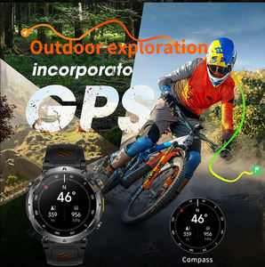 Montre connectée GPS de sport HT42 2026 la plus récente, écran IPS 1,<span class=keywords><strong>7</strong></span> pouces tactile, étanche 3 ATM, tracker d'activité Android - Product Image 2