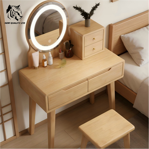 Meuble de chambre à coucher en bois éclairé, commode à tiroirs, nouvelle mode, personnalisable, en stock, livraison directe, le moins cher pour usine de meubles - Product Image 5