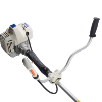 Débroussailleuse ZOMAX 5732 avec filtre à air unique, gâchette longue et poignée recouverte de colle pour une utilisation confortable, avec raccord allongé