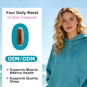 תוסף מגנזיום 3 ב-1 (מלאט, גליצינאט, ציטראט) 60 כמוסות |   תמיכה בשרירים ועצבים, סיוע בשינה |   מבוגר |   2 כמוסות - Product Image 5