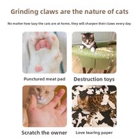 Planche à gratter moderne et créative pour chat, jouet en papier ondulé pour le soulagement du stress, fournitures pour animaux de compagnie, vente en gros