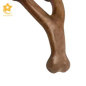 Wishbone Durable Food Grade Dog Chew Nylon Bone Toy For Aggressive Chewers Real Bacon Chicken Beef Peanut Wood Flavor