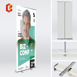 Set spanduk cetak kustom yang dapat ditarik 50 dudukan aluminium untuk acara bisnis & Promosi - Product Image 2