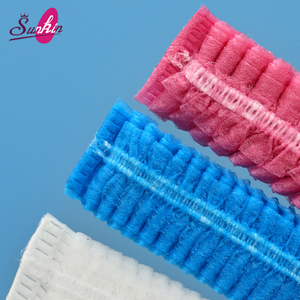 Bonnet de protection jetable non tissé 19 pouces pour <span class=keywords><strong>SPA</strong></span>, hôpital, restauration, maquillage et nettoyage - Product Image 2