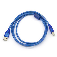 Cable de Datos USB 2.0 de Alta Velocidad con Blindaje Trenzado, Carga Rápida de 5A para Impresoras, Teléfonos Móviles, Cámaras, Computadoras y Auriculares, 30 cm de Longitud