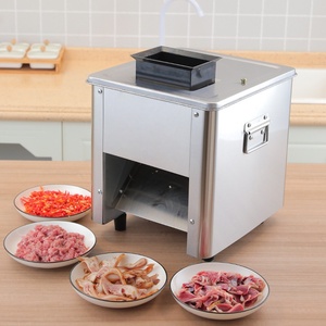 Filet de poulet automatique commercial poitrine de porc frais boeuf double <span class=keywords><strong>port</strong></span> électrique viande congelée automatique trancheuse Cutter Machine - Product Image 1