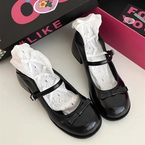 Factory Wholesale New Light Mouth Single Shoes Thick Heel One Line Buckle Shoes Women's Shoes - Product Image 4