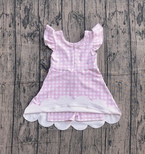 GLK0268 Falda personalizada para niña pequeña, rosa y morada, lisa, estampada, transpirable, falda de yoga para bebé, niña, verano, venta al por mayor - Product Image 5