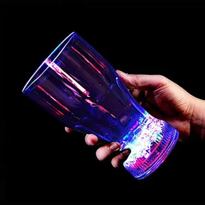 Factory Flashing Beer Cup Liquid Sensing Drinking Led Beer Cup Mug Glow In The Darkness For Bar